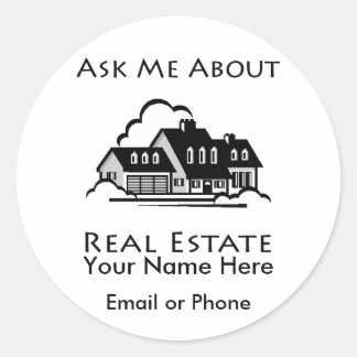 Ask Me About Real Estate Sticker