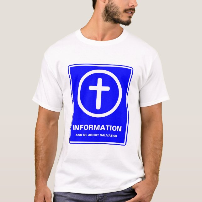 ASK ME ABOUT SALVATION T-Shirt (Front)