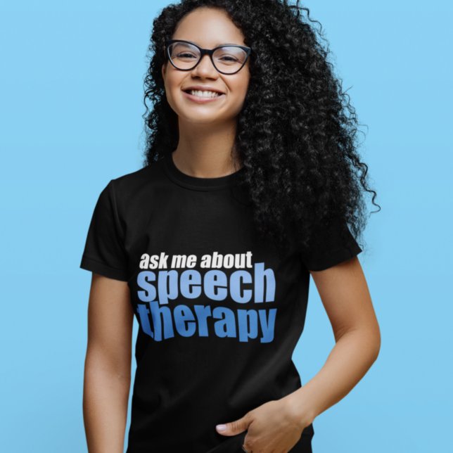 Ask Me About Speech Therapy Cute SLP Women's T-Shirt (Creator Uploaded)