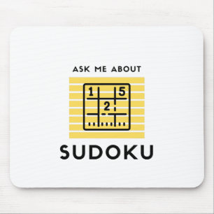 Ask me about sudoku mouse mat