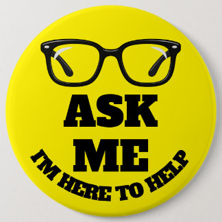 Ask Me Conference Button–Networking & Event Badge