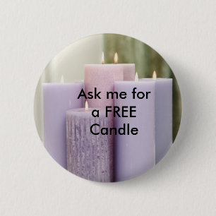 Ask me for a FREE Candle 6 Cm Round Badge