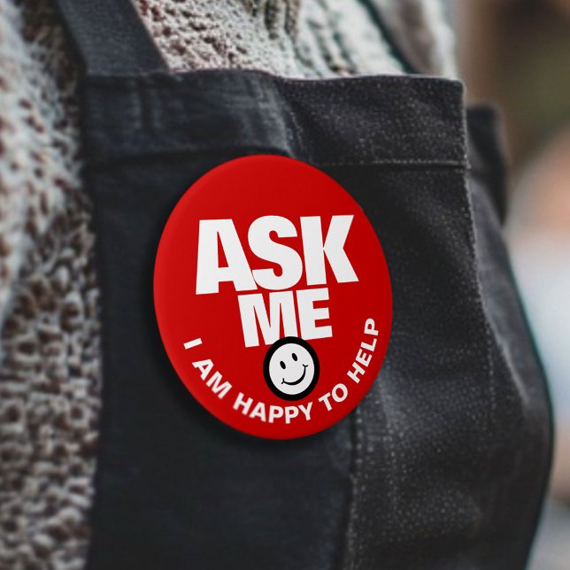 Ask me I am happy to help button (Creator Uploaded)