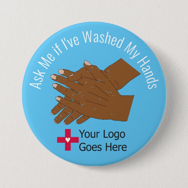 Ask Me if I've Washed My Hands 7.5 Cm Round Badge (Front)