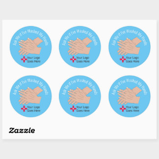 Ask Me if I've Washed My Hands Classic Round Sticker