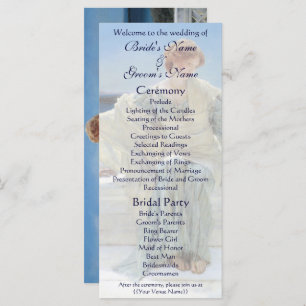 Ask Me No More by Alma Tadema Wedding Programme