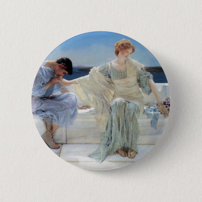 Ask Me No More by Sir Lawrence Alma Tadema 6 Cm Round Badge (Front)