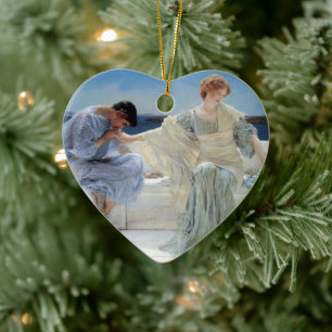 Ask Me No More by Sir Lawrence Alma Tadema Ceramic Tree Decoration