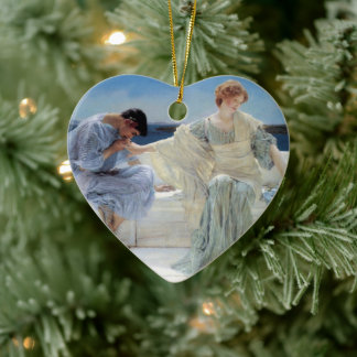 Ask Me No More by Sir Lawrence Alma Tadema Ceramic Tree Decoration