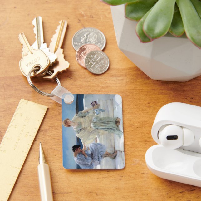 Ask Me No More by Sir Lawrence Alma Tadema Key Ring (Desk)