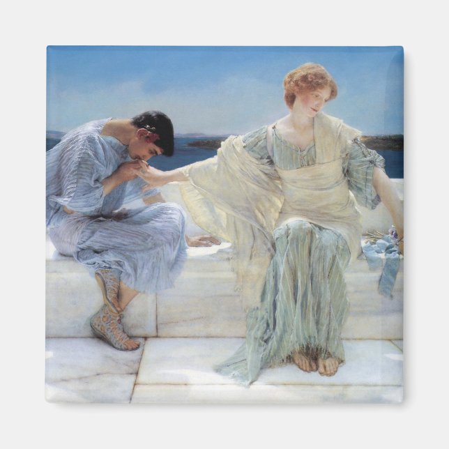 Ask Me No More by Sir Lawrence Alma Tadema Magnet (Front)