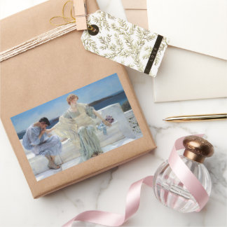 Ask Me No More by Sir Lawrence Alma Tadema Rectangular Sticker