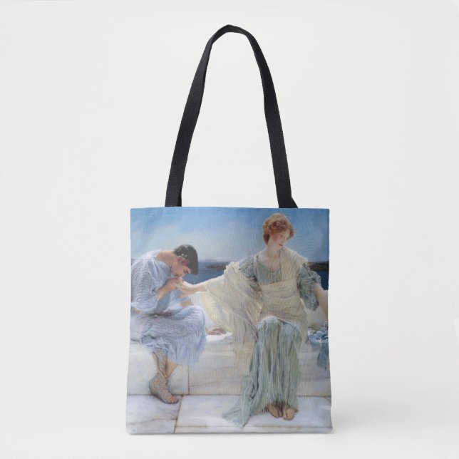 Ask Me No More by Sir Lawrence Alma Tadema Tote Bag (Front)