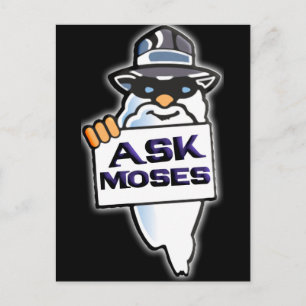 Ask Moses Postcard