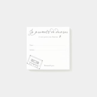Ask Music "I promise you to dance" Post-it Notes