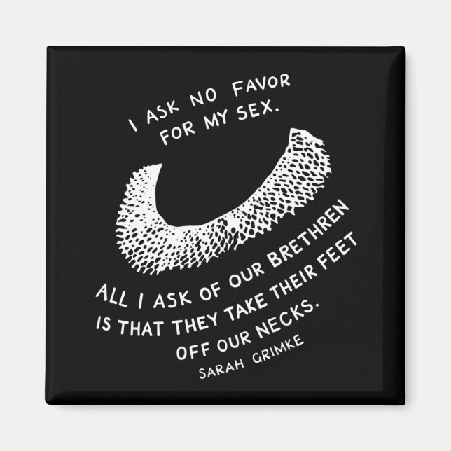 Ask No Favor Magnet (Front)