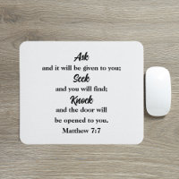 Ask Seek Knock Matthew 7:7 Bible Verse