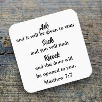 Ask Seek Knock Matthew 7:7 Bible Verse