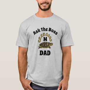 Ask the Boss Dad Cumberland Slider Turtle Monogram T-Shirt
