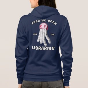 Ask The Librarian Front And Back Printed Hoodie