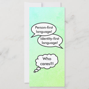 Ask the Person First