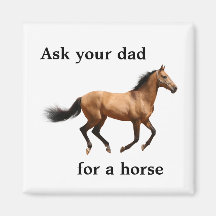 Ask your dad for a horse magnet