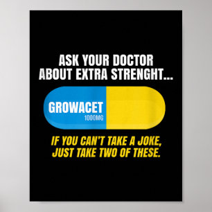 Ask Your Doctor About Extra Strength Growacet Funn Poster