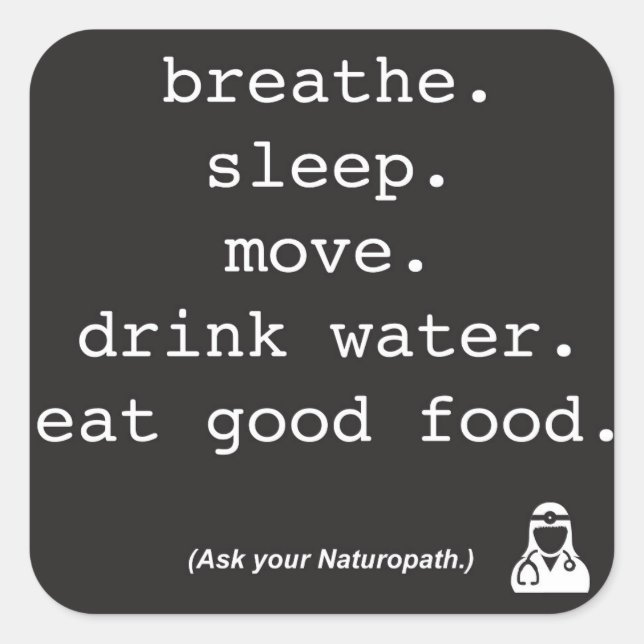 Ask your Naturopath - Sticker (Front)