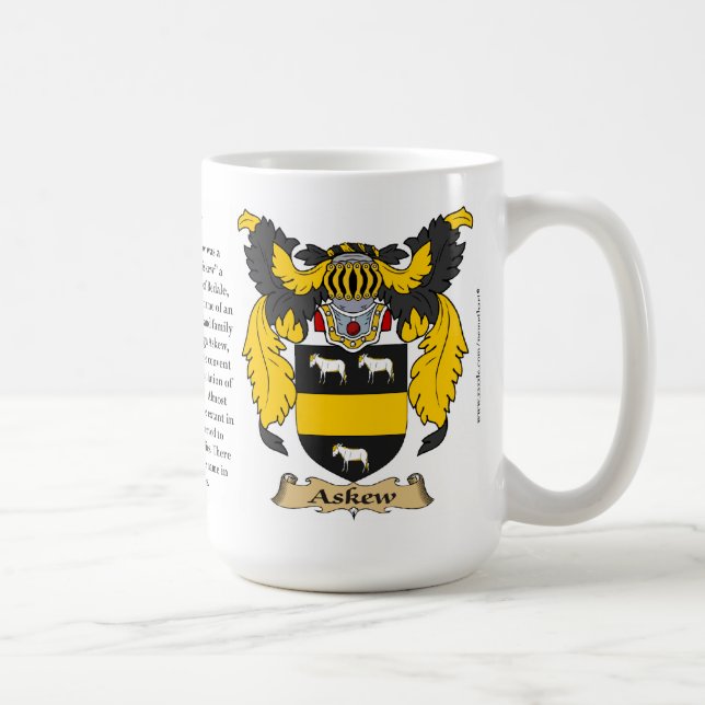 Askew, the Origin, the Meaning and the Crest Coffee Mug (Right)