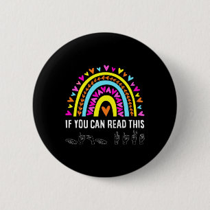 Asl Alphabet American Sing Language Asl Teacher Fu 6 Cm Round Badge