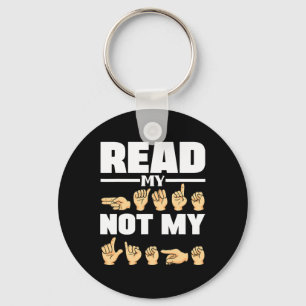 ASL Alphabet American Sing Language ASL Teacher Qu Key Ring