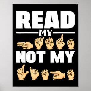ASL Alphabet American Sing Language ASL Teacher Qu Poster