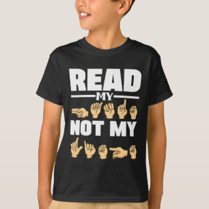ASL Alphabet American Sing Language ASL Teacher Qu T-Shirt