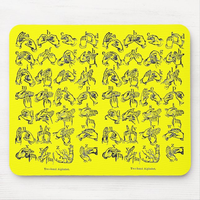 ASL-Alphabet Mouse Pad (Front)