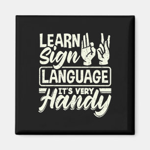 ASL Alphabet Teacher American Sing Language Its Ve Magnet