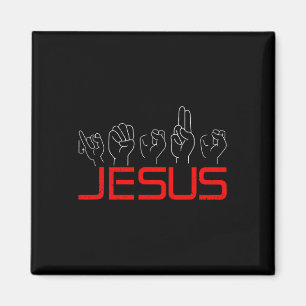 Asl American Sign Language Christian Deaf Awarenes Magnet