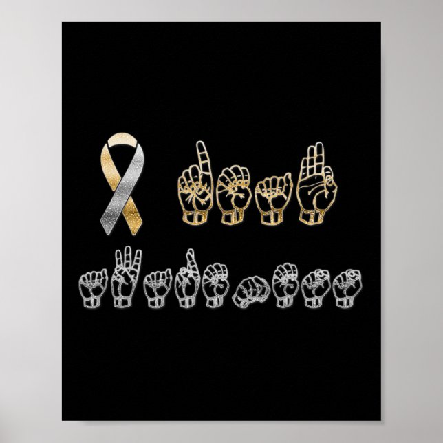 ASL American Sign Language Deaf Awareness  (Front)