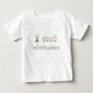 ASL American Sign Language Deaf Awareness Baby T-Shirt