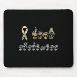 ASL American Sign Language Deaf Awareness  Mouse Mat