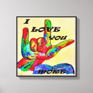 ASL American Sign Language I LOVE YOU MORE 2