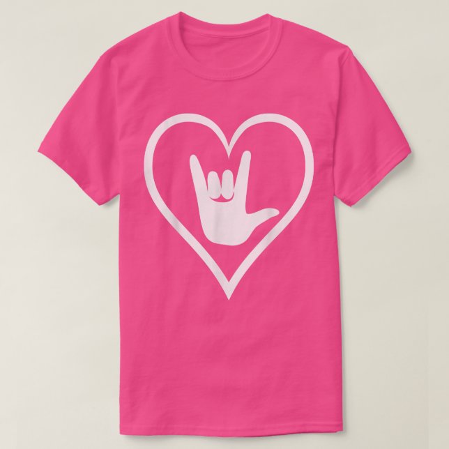 ASL  American Sign Language I love you T  New Colo T-Shirt (Design Front)