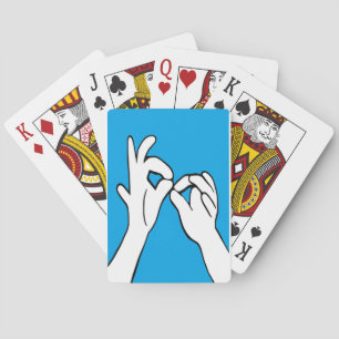 ASL American Sign Language INTERPRET Playing Cards