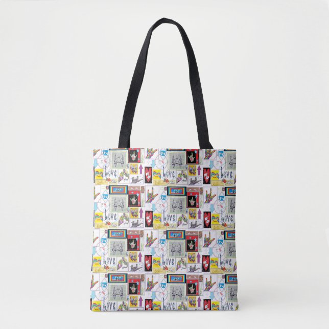 ASL Art Medley Tote Bag (Front)