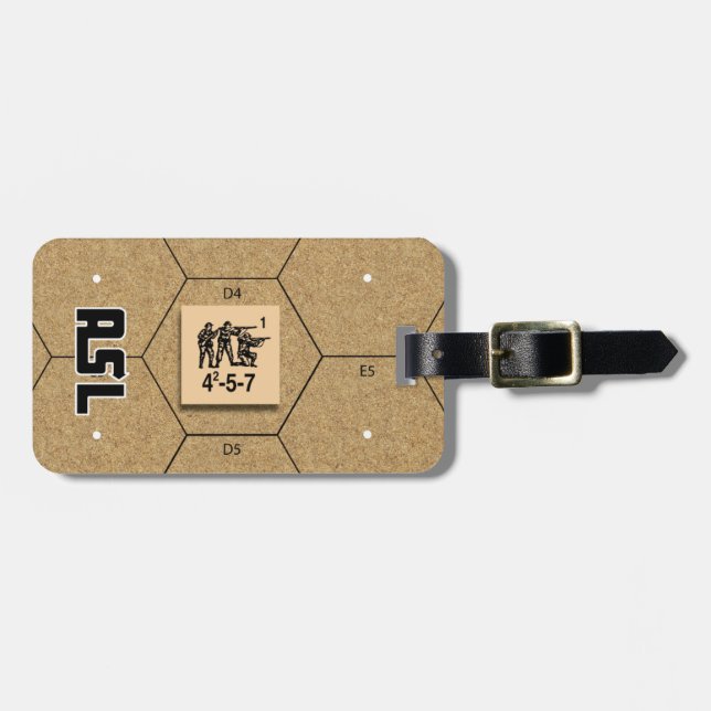 ASL British Infantry Luggage Tag (Front Horizontal)