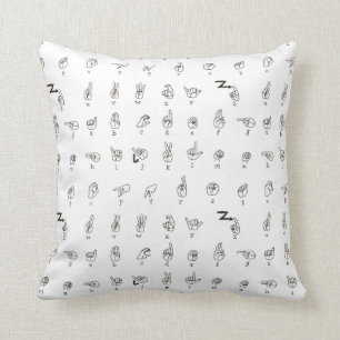 ASL Chart Pillow
