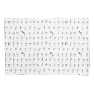 ASL Chart Pillowcase Set