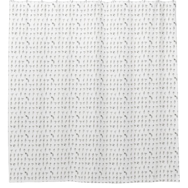 ASL Chart Shower Curtain (Front)