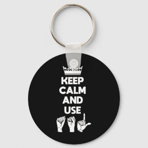 Asl Deaf Awareness And Sign Language 1  Key Ring