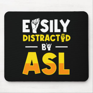 ASL Deaf Awareness and Sign Language 3 Mouse Mat