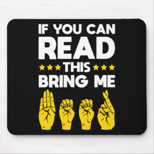 Asl Deaf Awareness Deaf Culture And Sign Language Mouse Mat